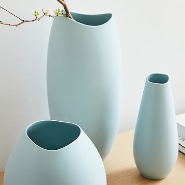 Organic Ceramic Vases, Round Vase, Light Sienna, Ceramic - Image 1