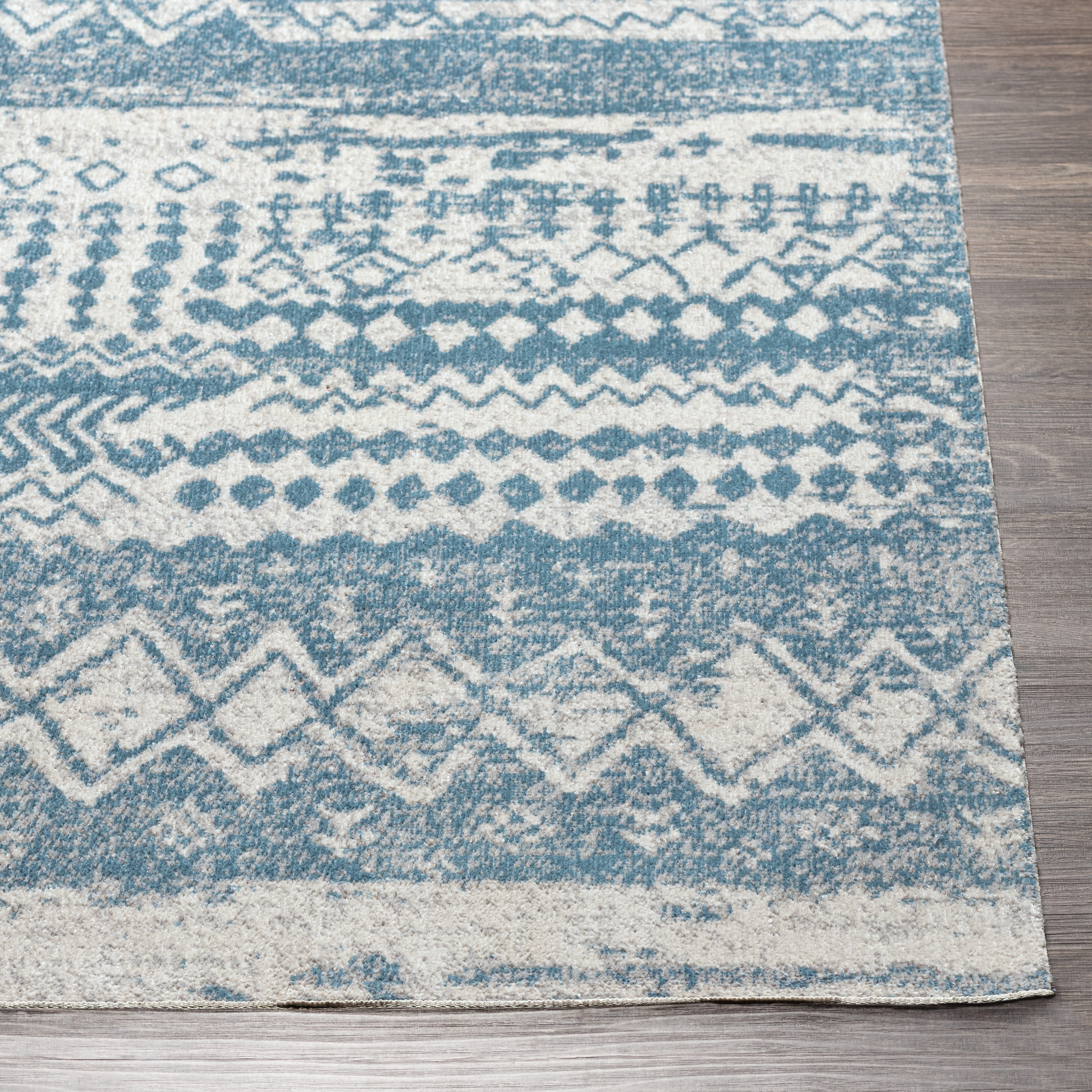 Lavadora Blue Indoor 9'2" x 12' Machine Woven Rug - Image 2