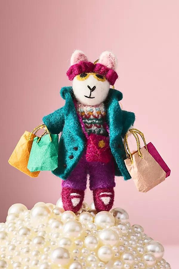 Busy Bunny Felt Ornament - Image 0