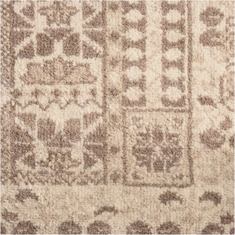 Sardinia Wool Performance Blend Traditional Ivory Handknotted Area Rug 6'x9' - Image 1