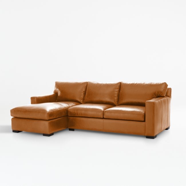 Axis 2-Piece Leather Sectional Sofa with Chaise Lounge - Image 0