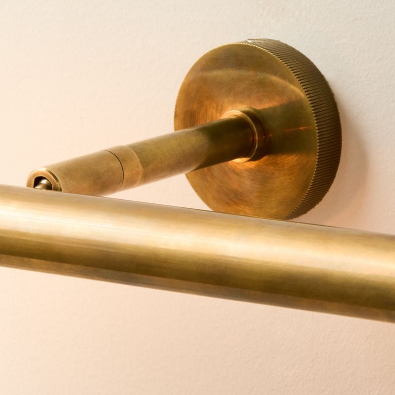 Archive Aged Brass 19.75" Wall Mount Picture Light Set of 2 - Image 1