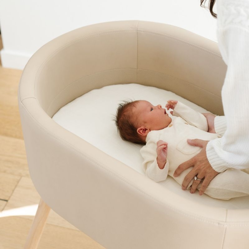 Babyletto X Gathre Capsule Tan Bassinet - Image 4
