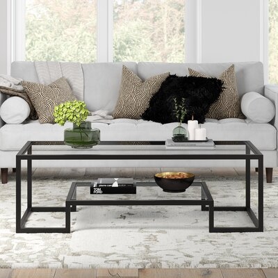 Imel Frame Coffee Table with Storage - Image 0
