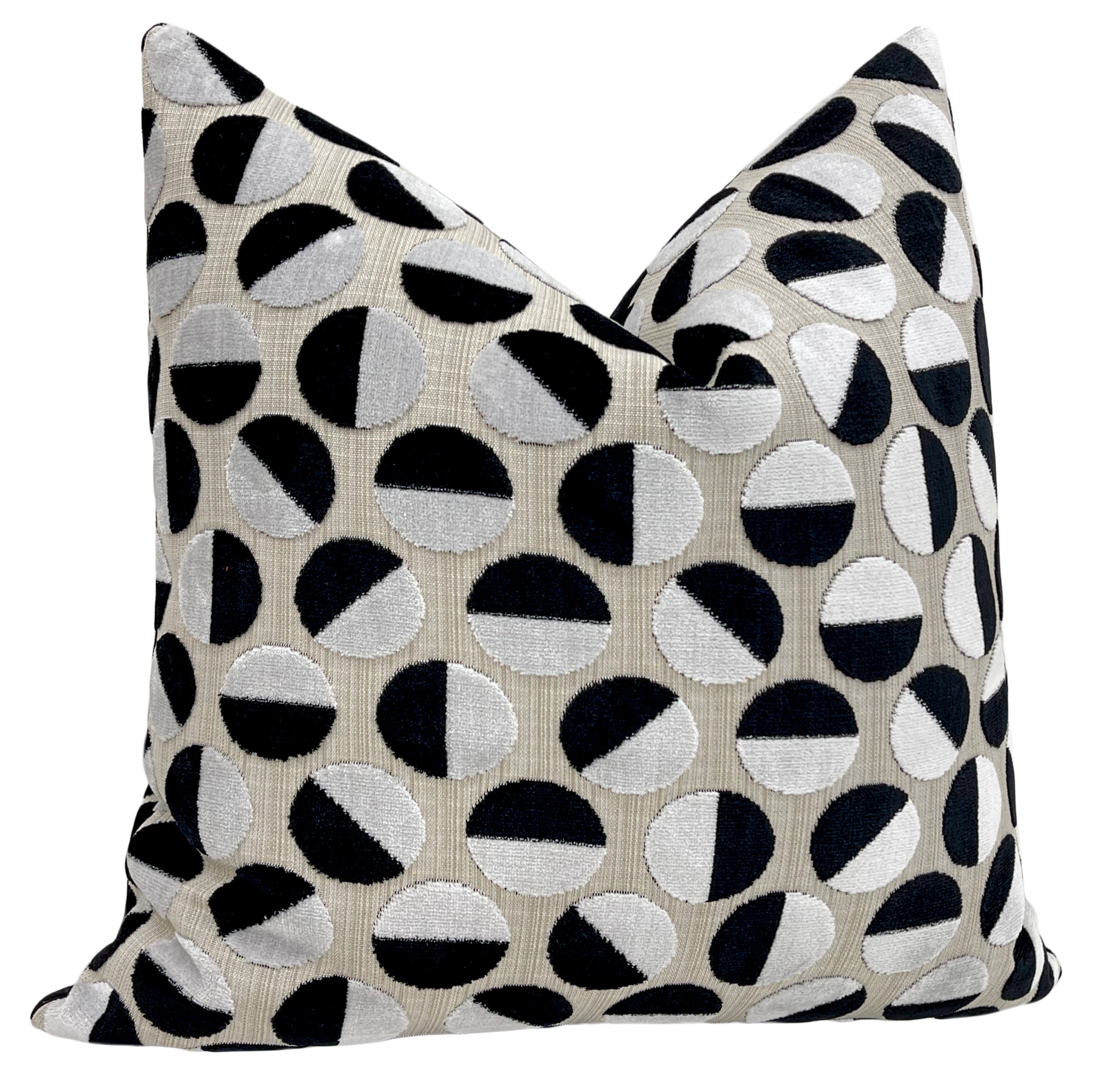 BROOKLYN CUT VELVET // EBONY - 14" X 36" - Image 1