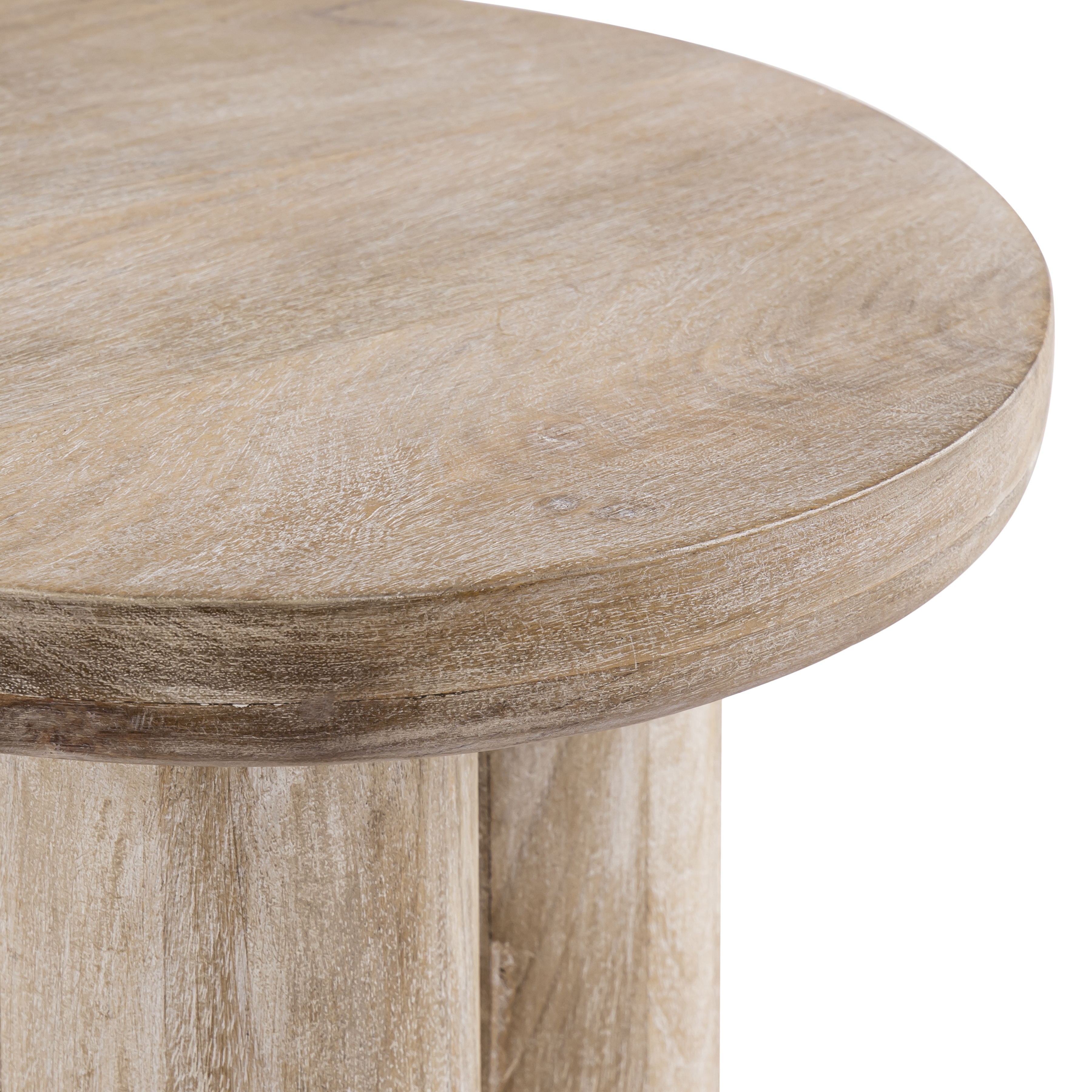 Morris Cerused Accent Table - Natural - Image 2