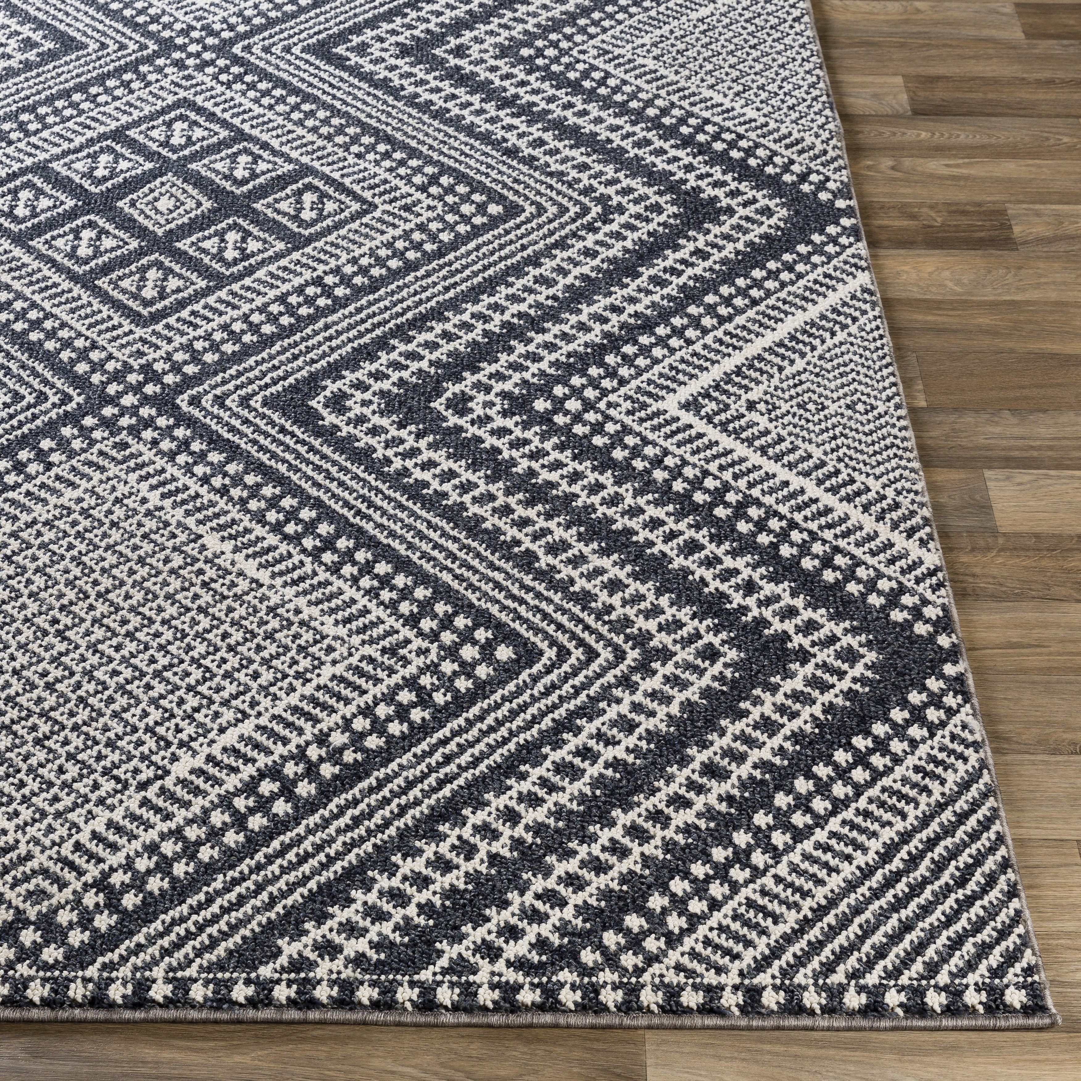 Ariana Blue Indoor 2' x 2'11" Machine Woven Rug - Image 2