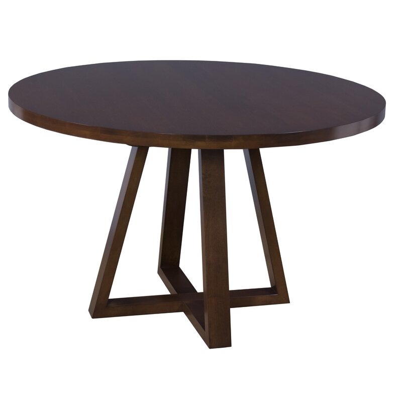  Kandace Dining Table Color: Java, Size: 29" H x 48" L x 48" W - Image 0
