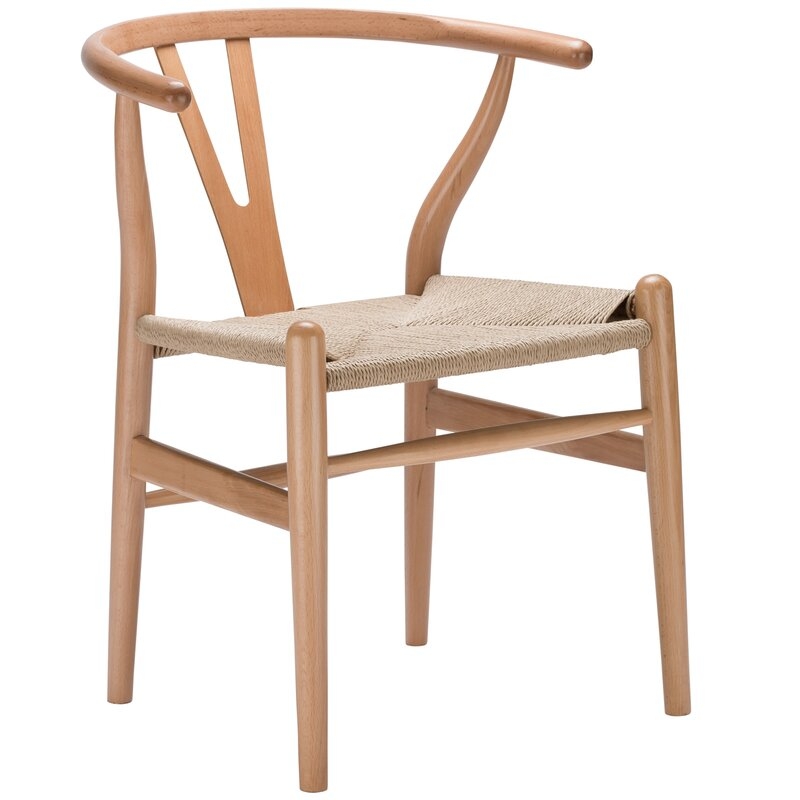 Dayanara Solid Wood Slat Back Side Chair, Natural - Image 2