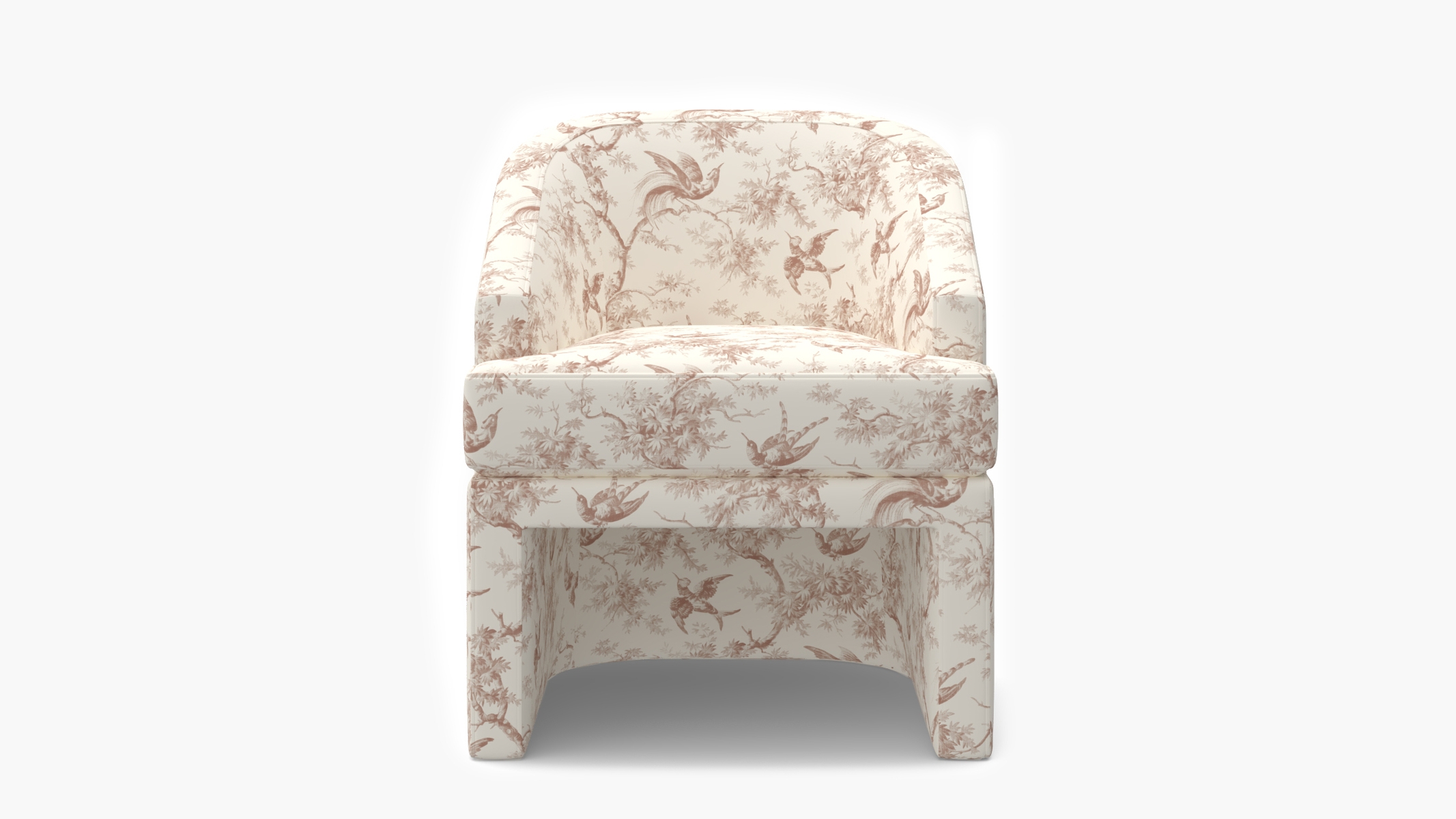 Arco Dining Chair, Terracotta Swallows - Image 1