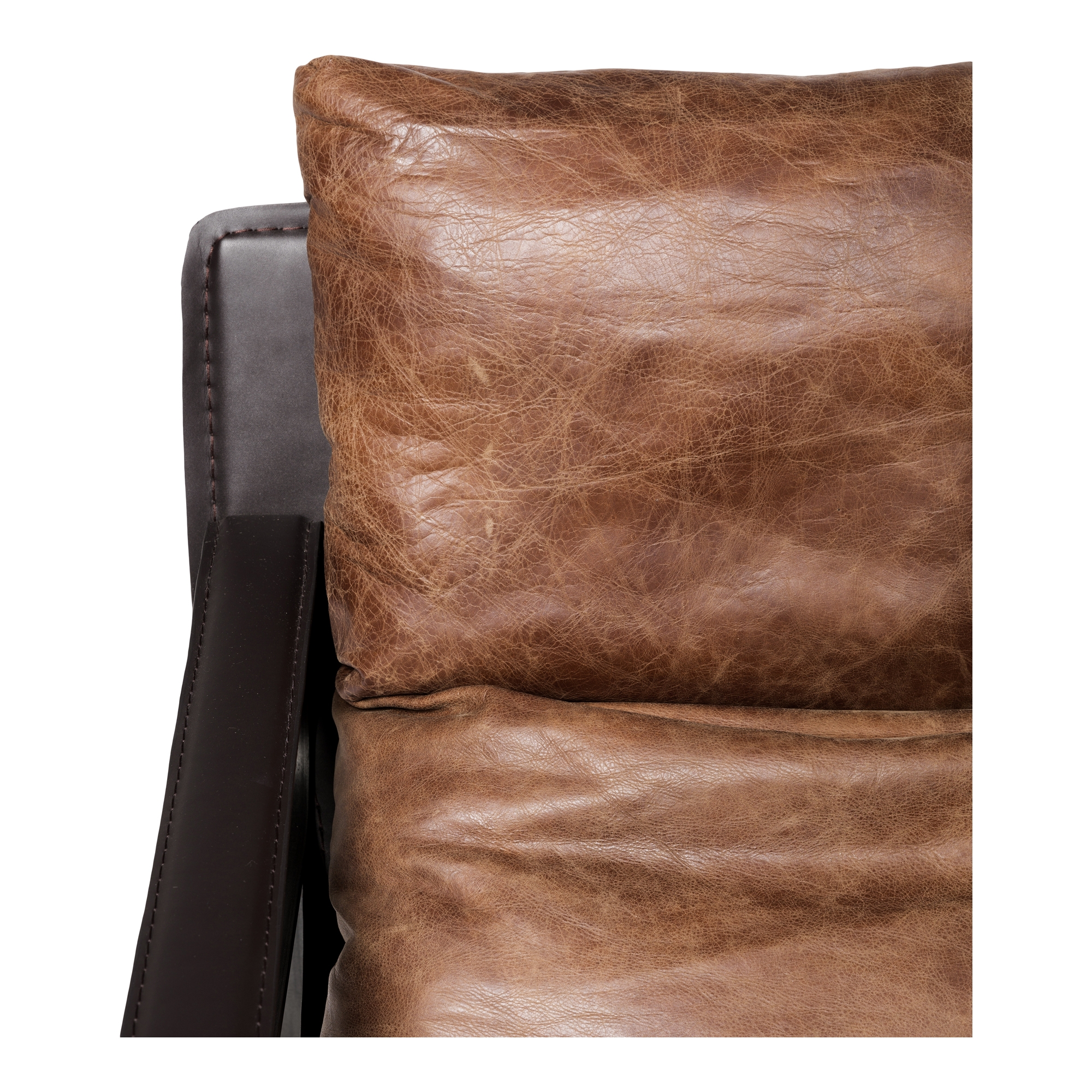 Connor Club Chair Open Road Brown Leather - Image 4