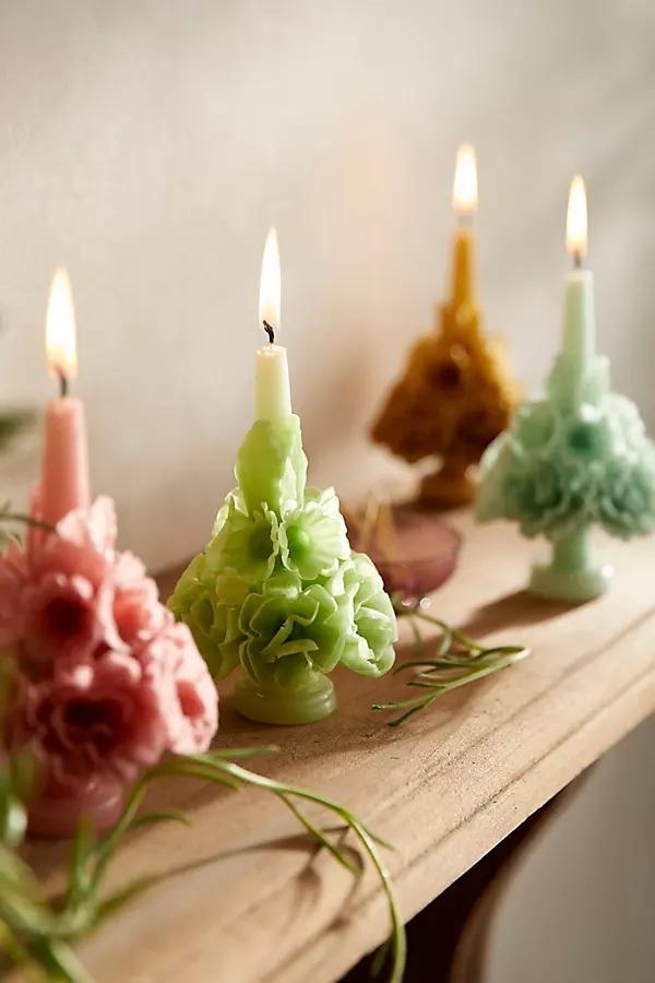 Oaxacan Floral Taper Candle, Medium - Image 0