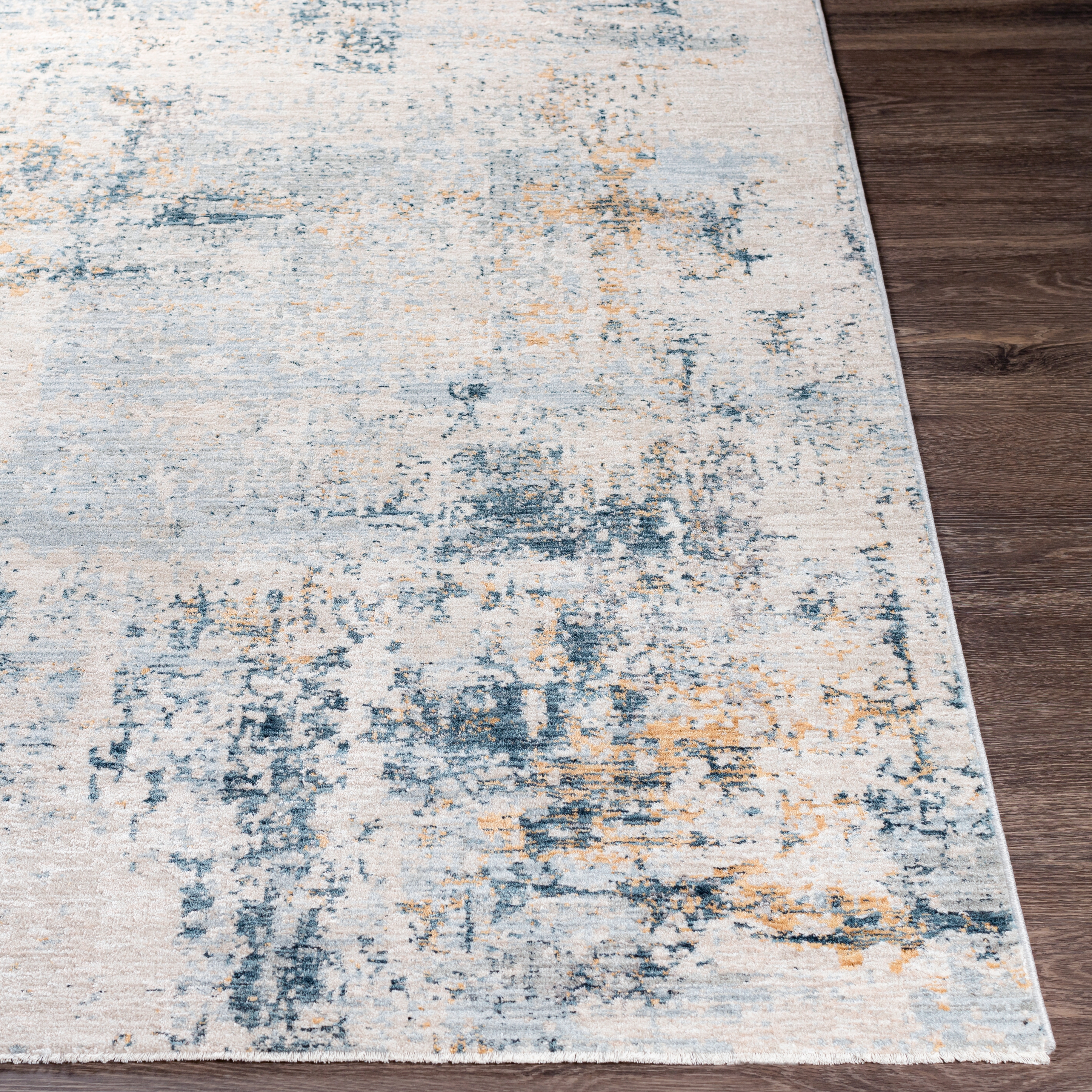 Laila Beige Indoor 6'7" x 9'6" Machine Woven Rug - Image 1