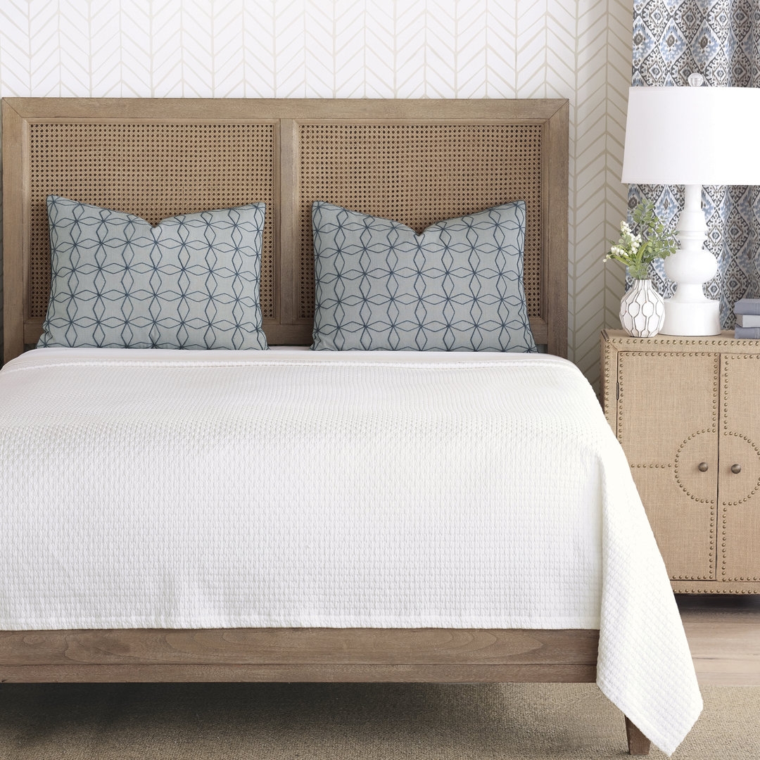 Thom Filicia Home Collection by Eastern Accents Albany White 100% Cotton Coverlet / Bedspread - Image 0