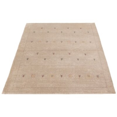 Hand-Knotted Gabbeh Rossville Grey Wool Rug 5'10" X 8'2" - Image 0