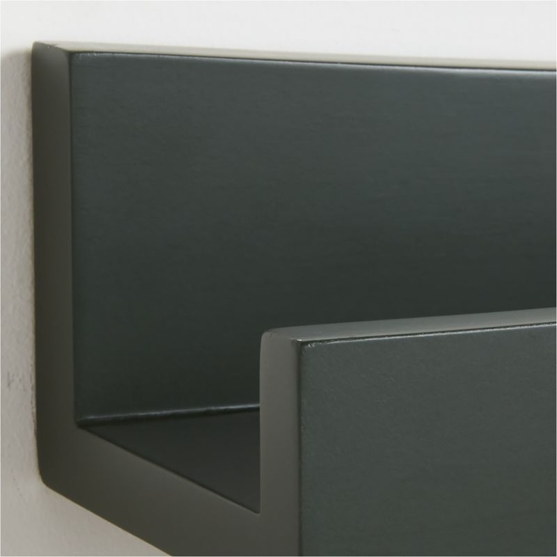 Hampshire Olive Green Wood Kids Book Ledge Shelf - Image 3