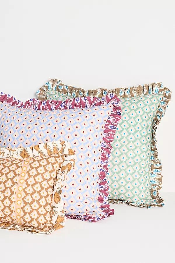 Mari Ikat Cotton Printed Pillow - Image 0