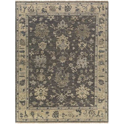 Airlia Oriental Hand-Knotted Wool Brown Area Rug - Image 0