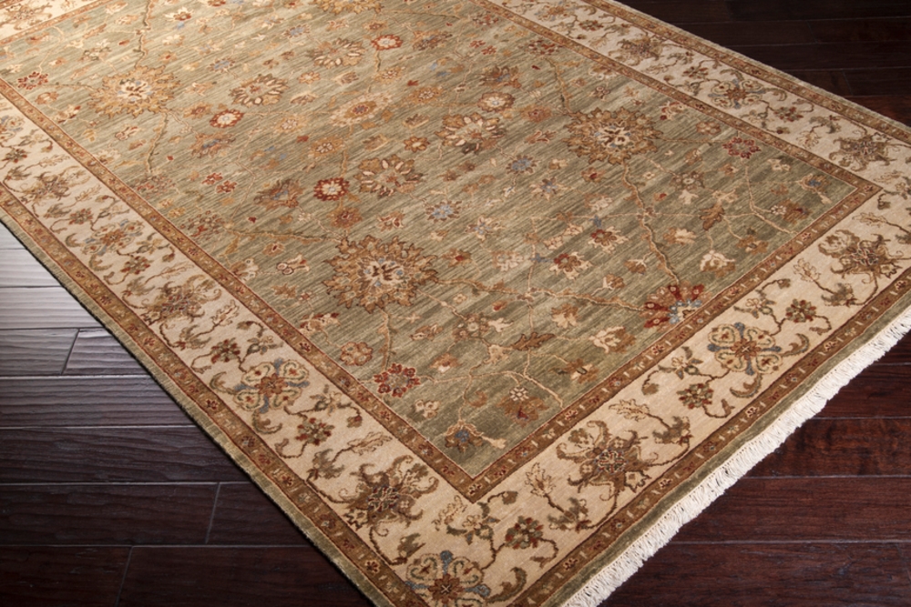 Cambridge Green Indoor 2' x 3' Handmade Rug - Image 0