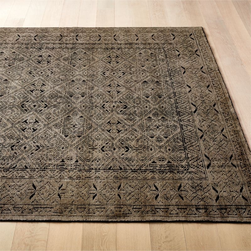 Raumont Hand-knotted Brown Detailed Area Rug 10'x14' - Image 1
