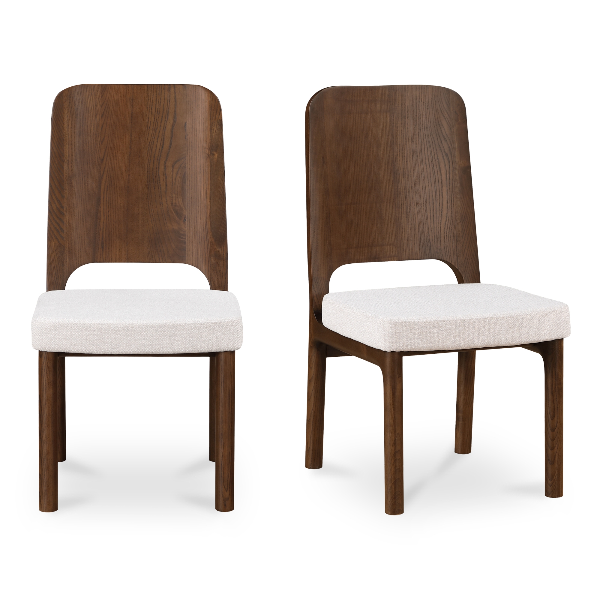 Kerr Dining Chair Walnut-Stained Ash Beige-Set Of Two - Image 0