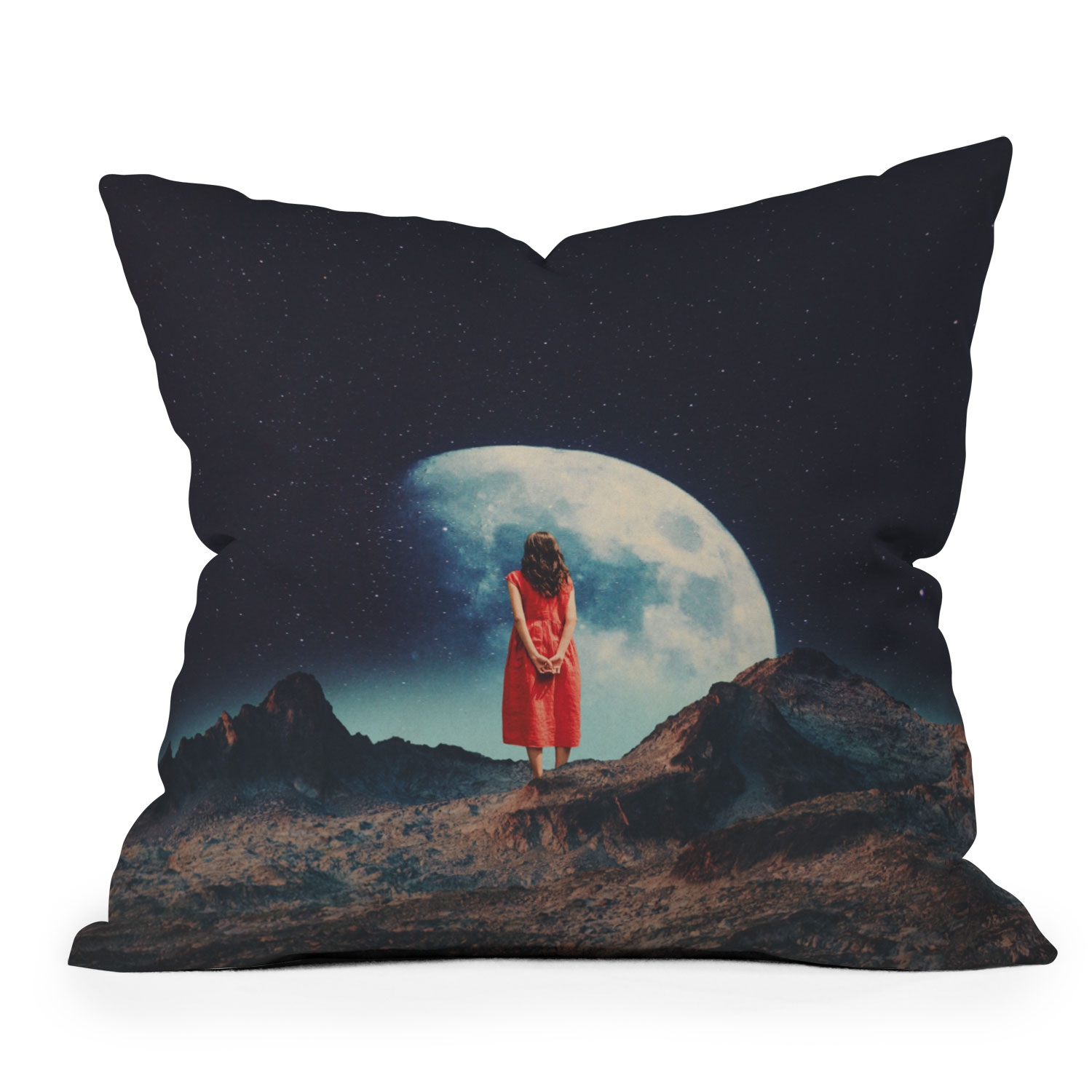 I Am Here Waiting For You by Frank Moth - Indoor Throw Pillow 20" x 20" - Image 0