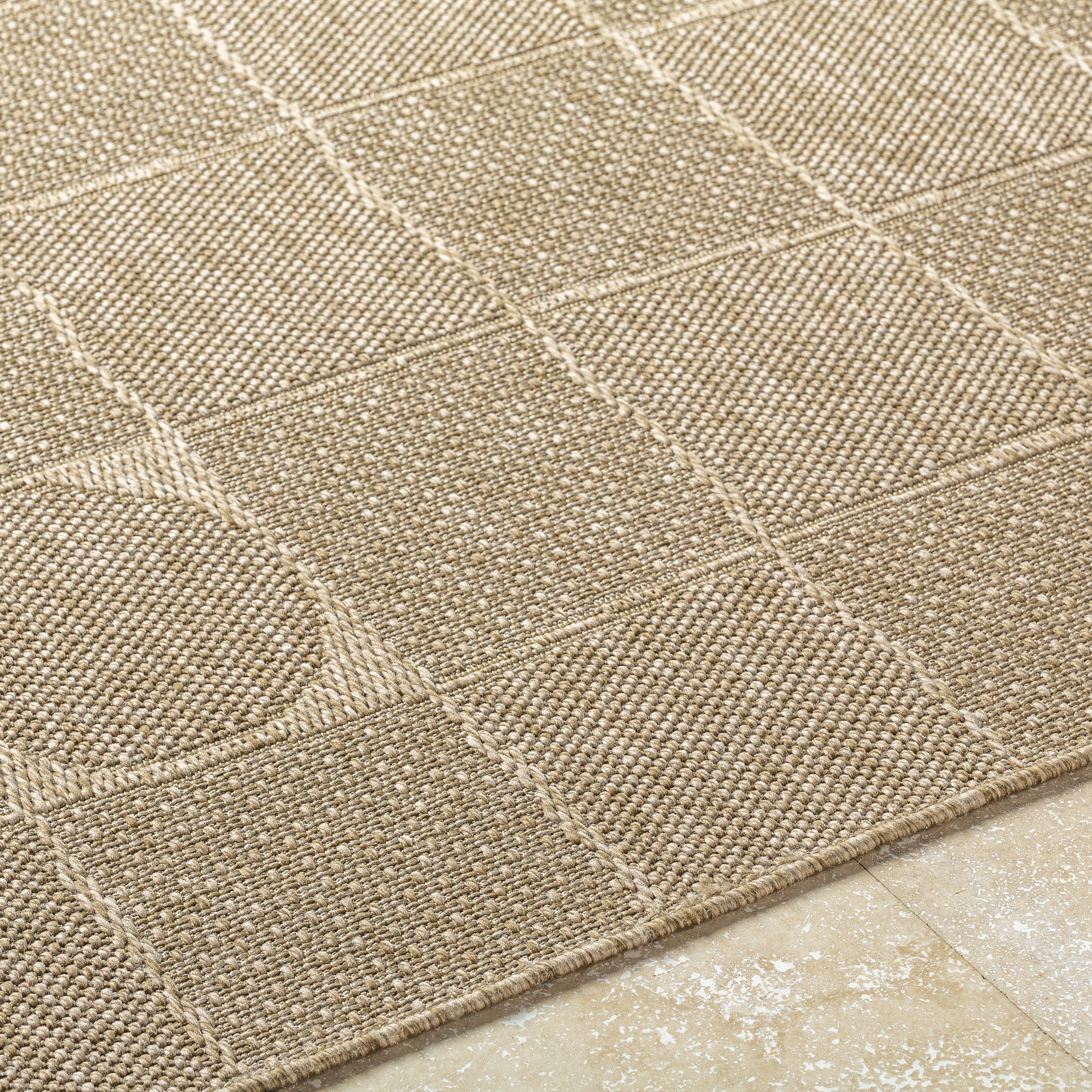 Sandra Beige Outdoor 7'10" x 10' Machine Woven Rug - Image 3