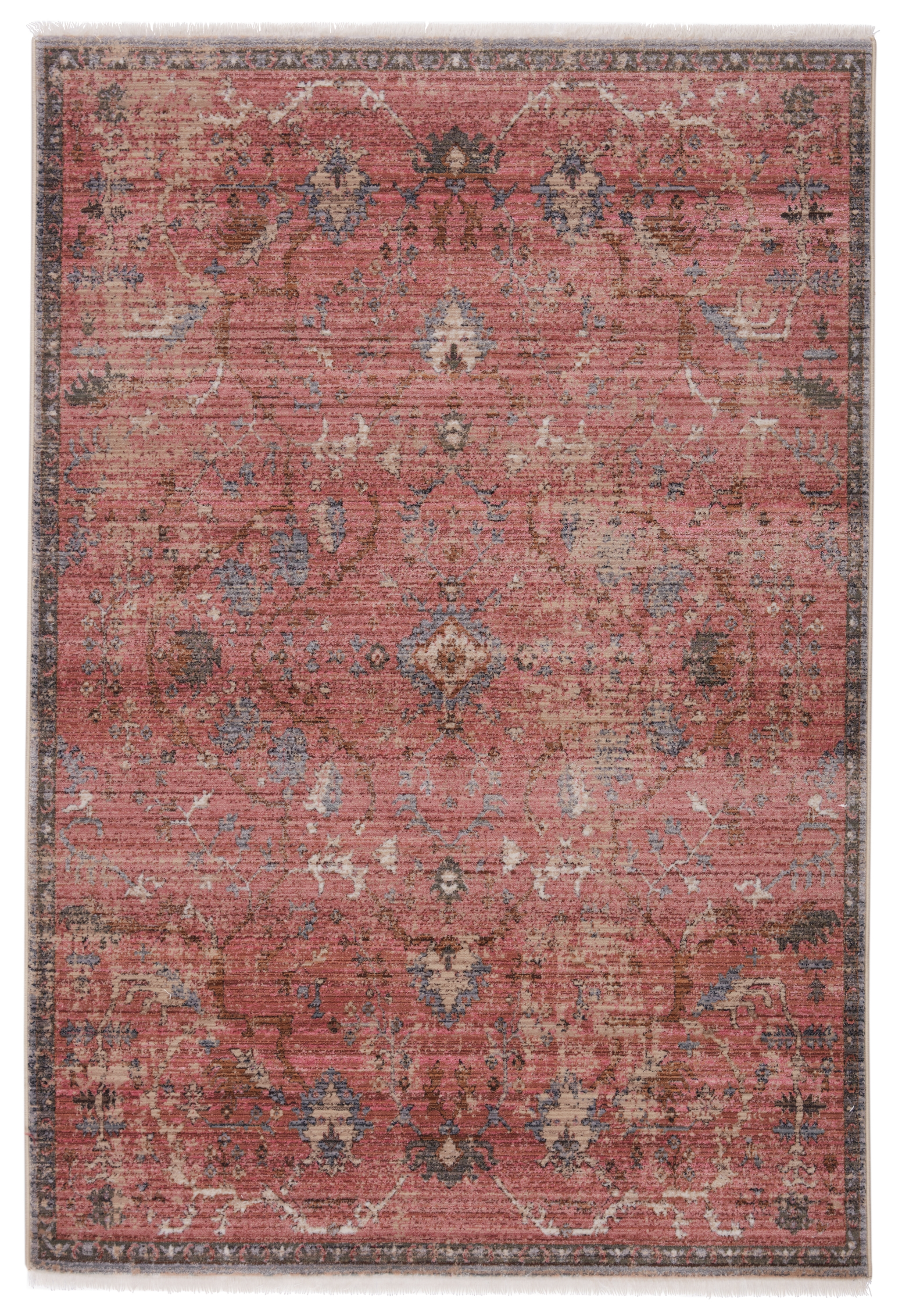 Vibe by Marcella Oriental Pink/ Gray Area Rug (8'X10'6") - Image 0