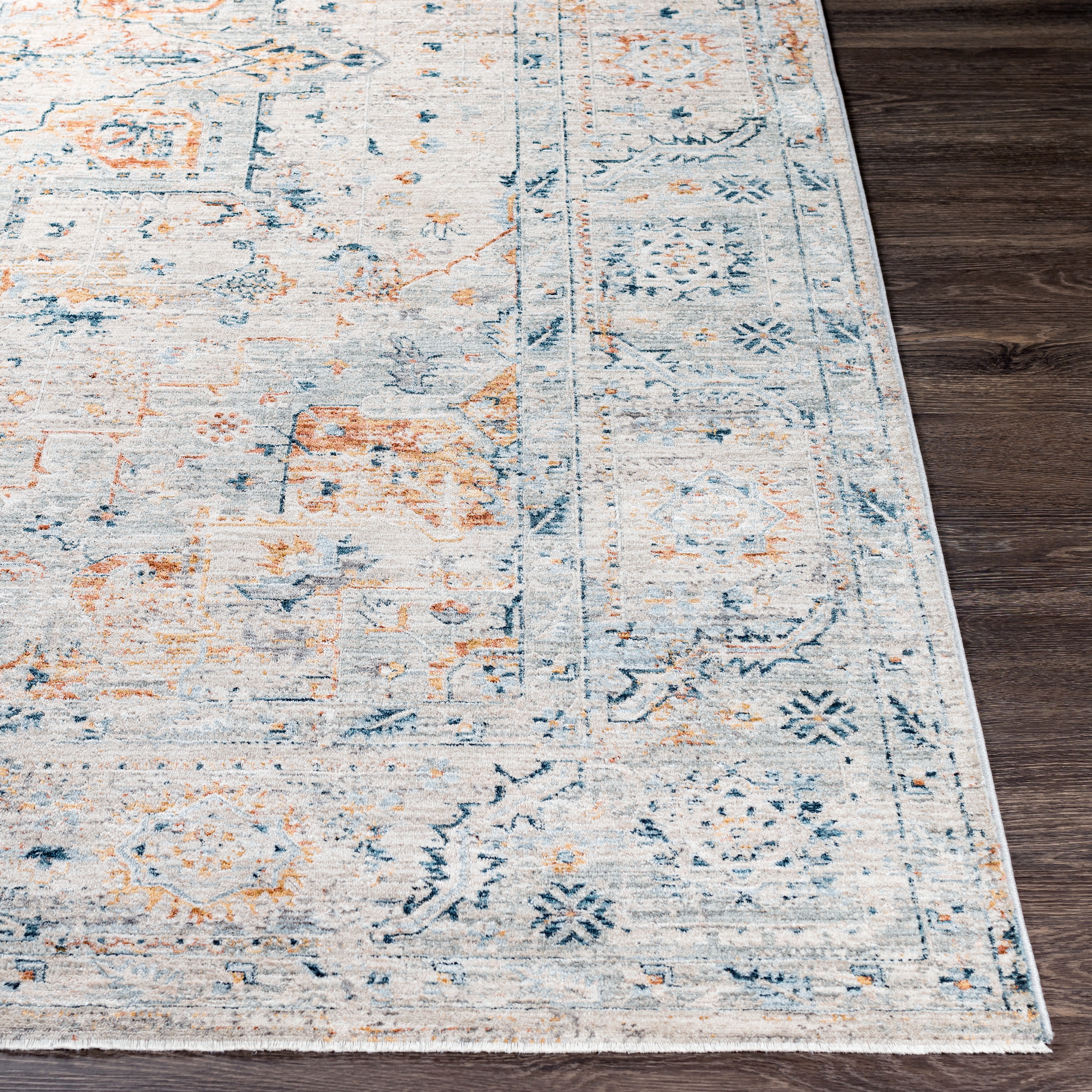 Laila Beige Indoor 10' x 13'11" Machine Woven Rug - Image 1