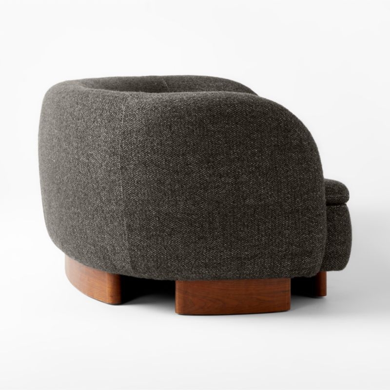Muir Curved Sofa Wooly Sand by Lawson-Fenning - Image 3
