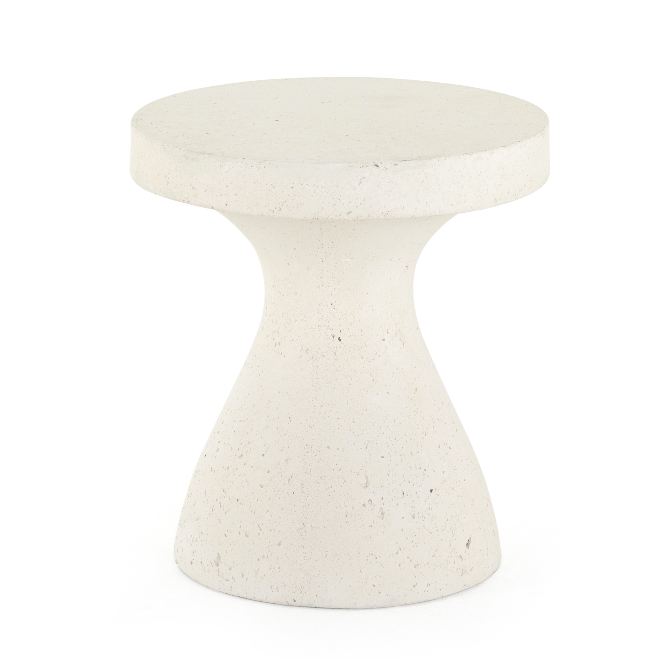 Koda Outdoor End Table - Textured White - Image 0