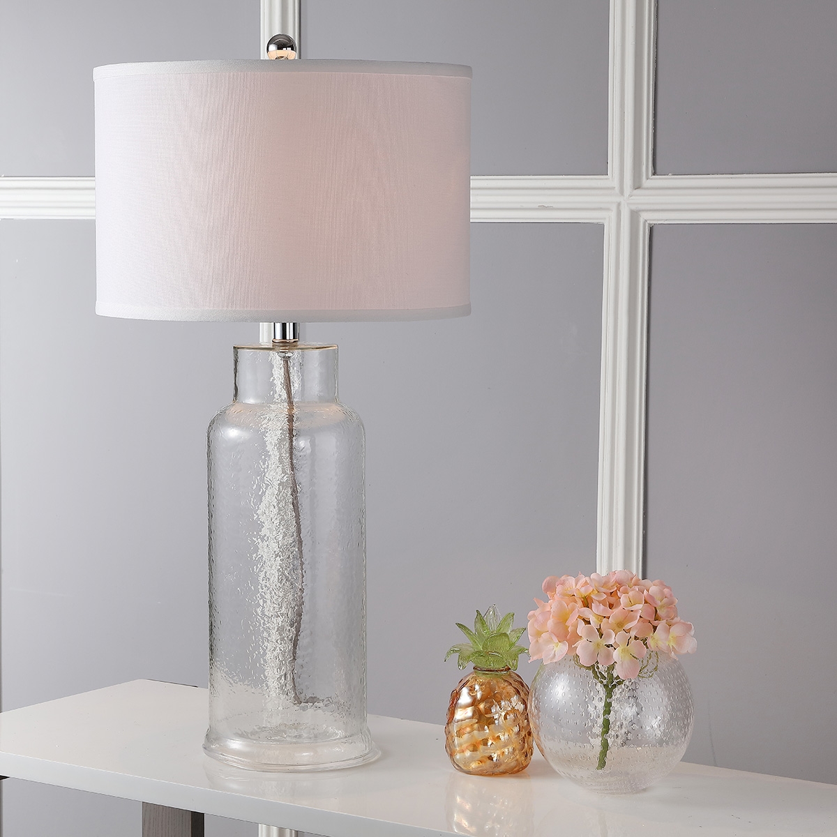 Bottle 29-Inch H Glass Table Lamp - Clear - Safavieh - Image 5