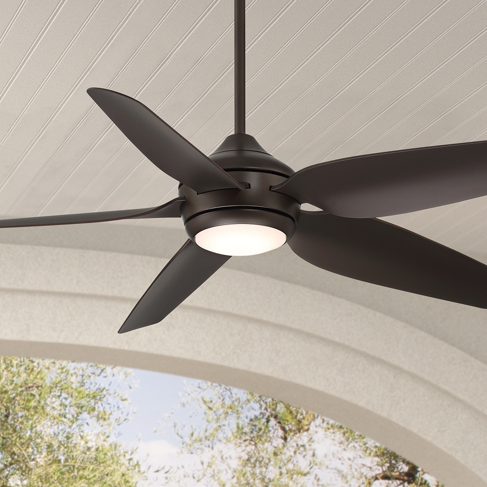 52" Casa Vieja Del Diego Bronze LED Indoor/Outdoor Ceiling Fan - Image 0
