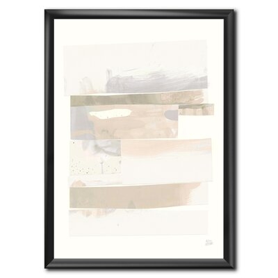 'Geometric Neutral Form IV' - Picture Frame Print on Canvas - Image 0