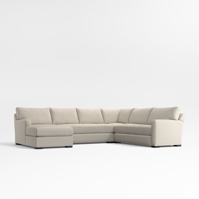 Axis Classic Bench 4-Piece Corner Sectional Sofa with Chaise Lounge - Image 0