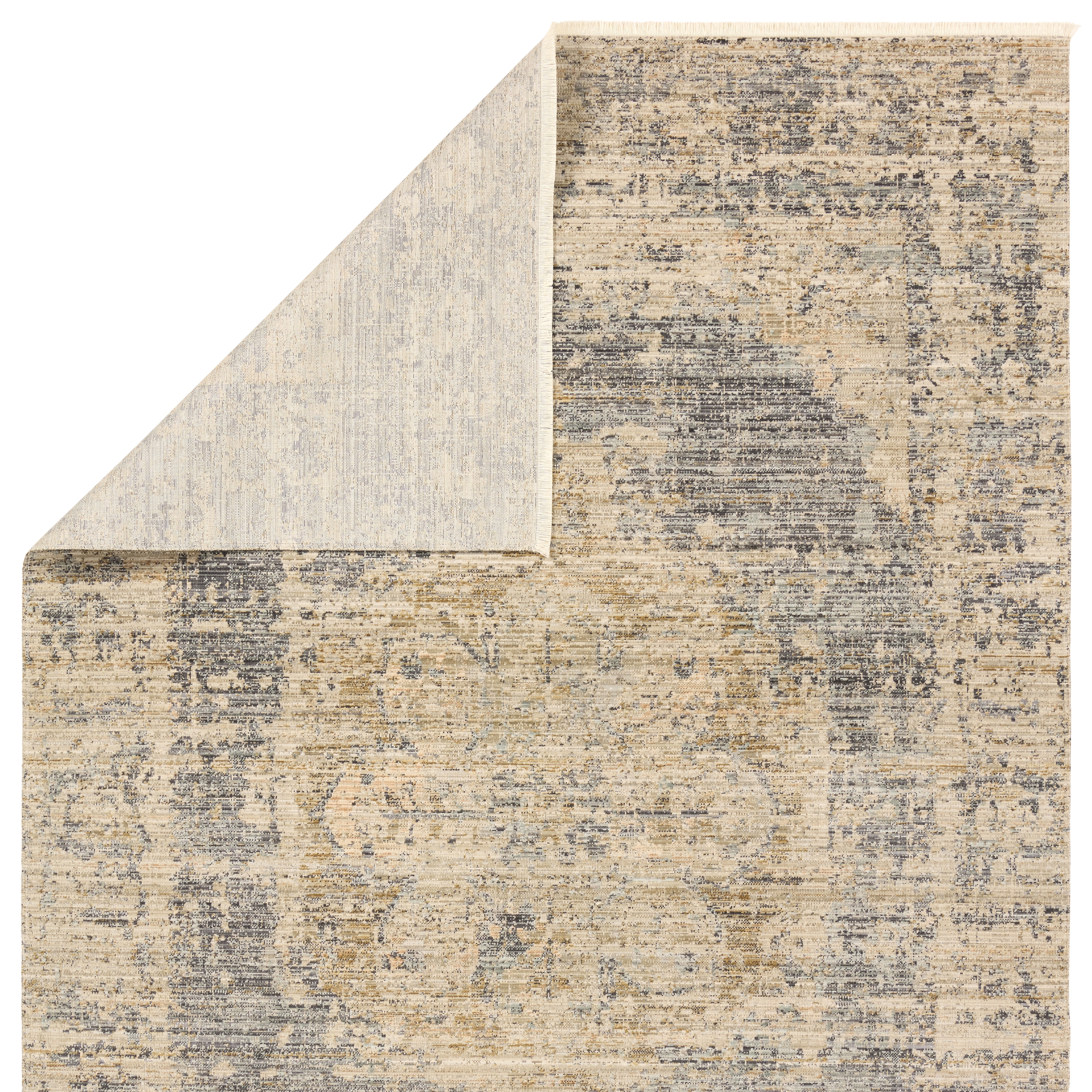 Jamie TEJ04 Outdoor Medallion Blue Area Rug (9'6"x13'6") - Image 2