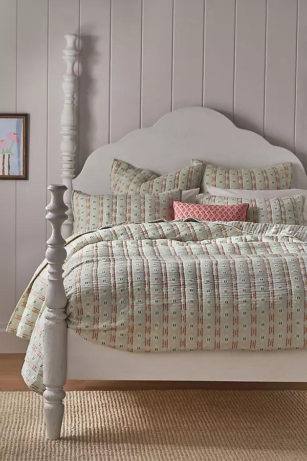 Nera Yarn Dye Jacquard Striped Quilt - Image 0