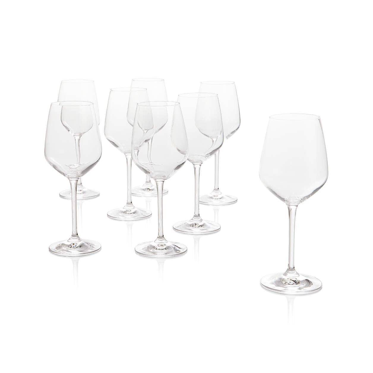 Nattie White Wine Glasses, Set of 8 - Image 0
