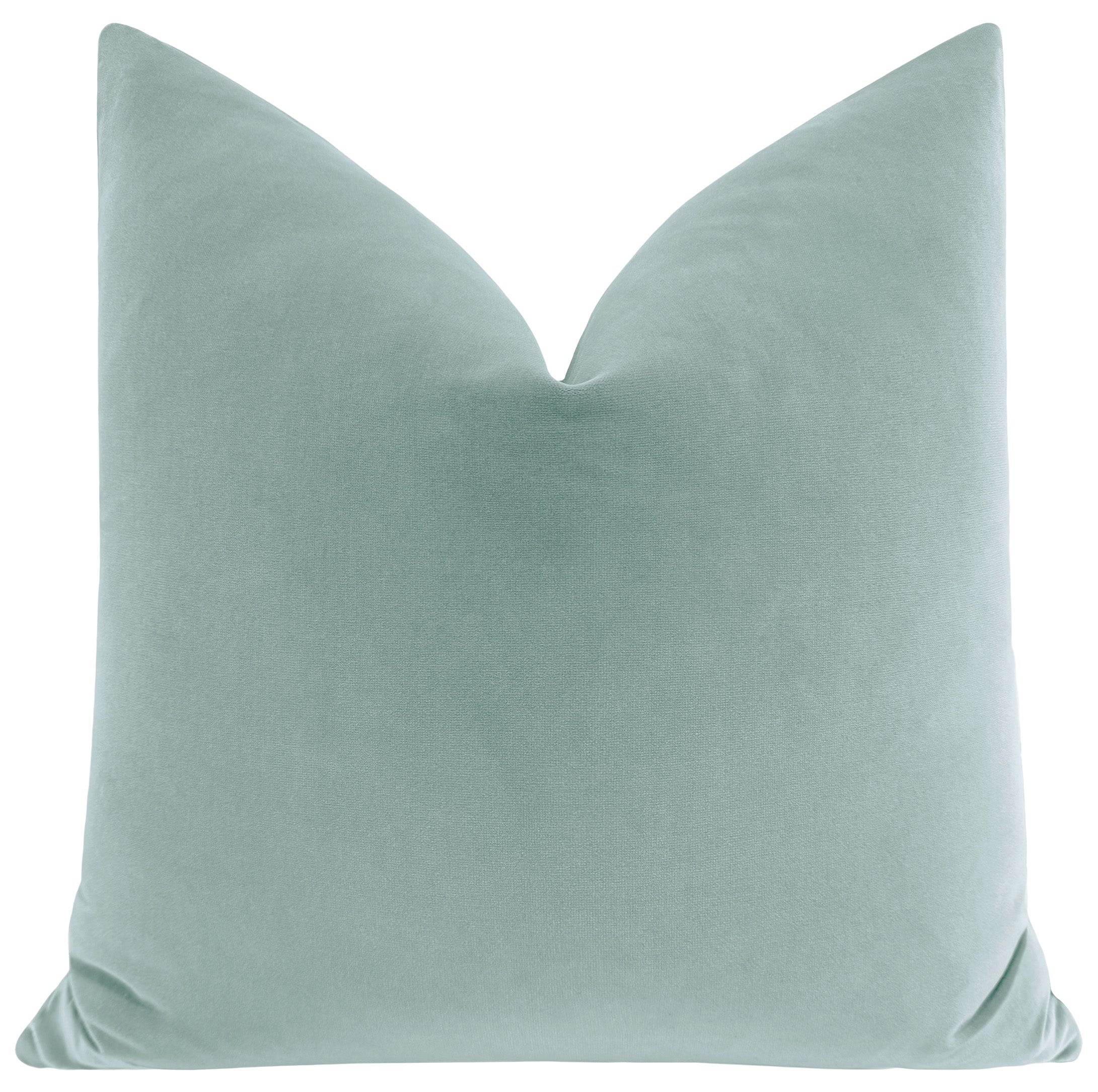 SIGNATURE VELVET // SPA BLUE - 22" X 22" - Image 0