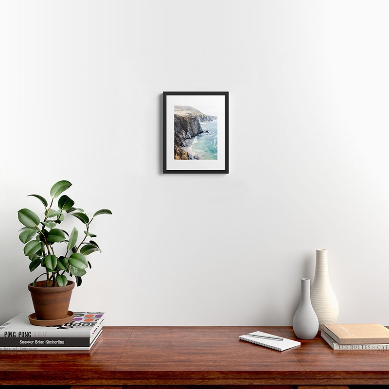Big Sur by Bree Madden - Framed Art Print Modern Black 11" x 14" - Image 1