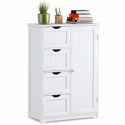 Standing Indoor Wooden Cabinet With 4 Drawers - Image 0