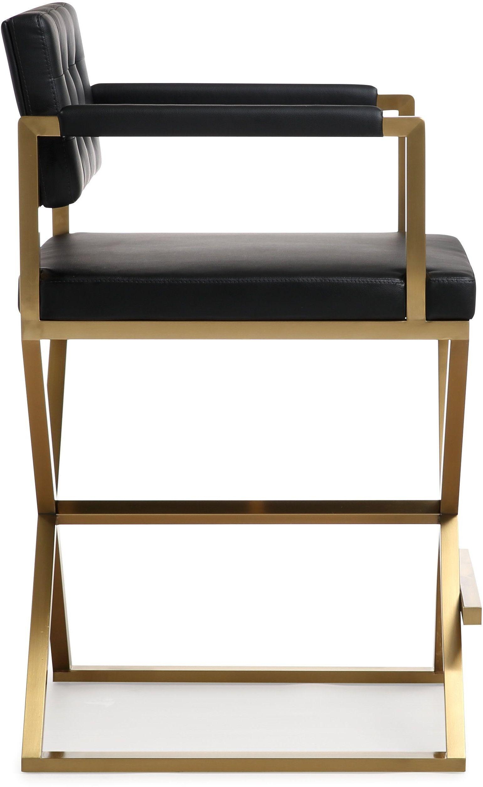 Director Black Gold Steel Counter Stool - Image 2