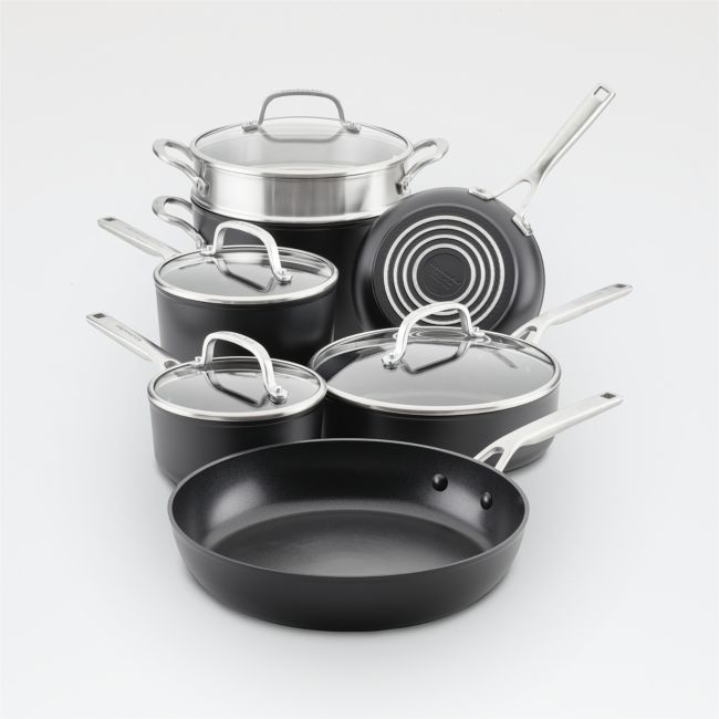KitchenAid ® 11-Piece Hard-Anodized Non-Stick Cookware Set - Image 0