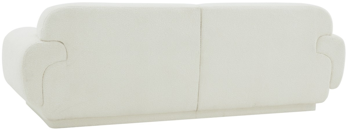 Taylina Boucle Sofa - Ivory - Image 4