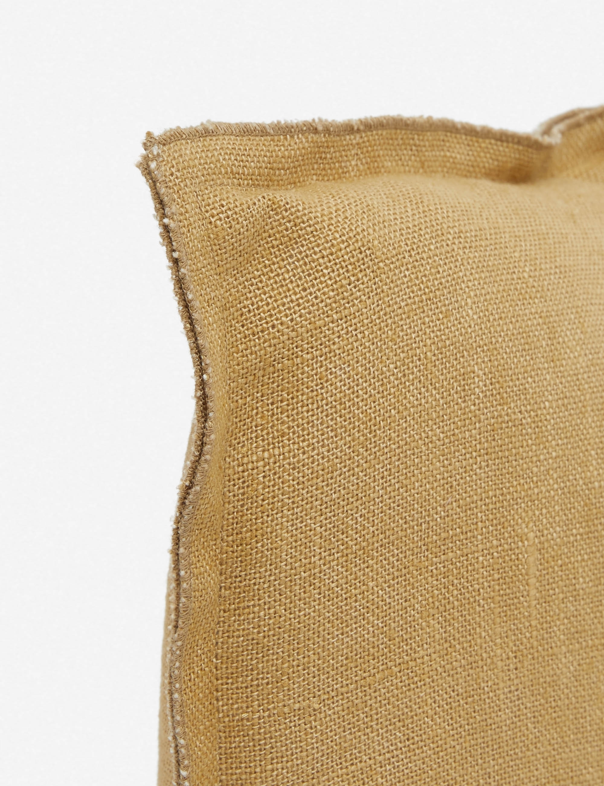 Arlo Linen Lumbar Pillow, Marigold - Image 1