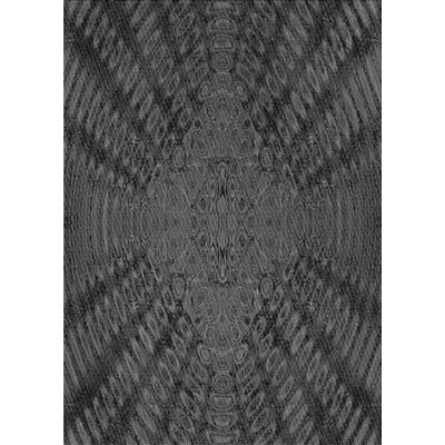 Altamont Abstract Wool Gray/Black Area Rug - Image 0