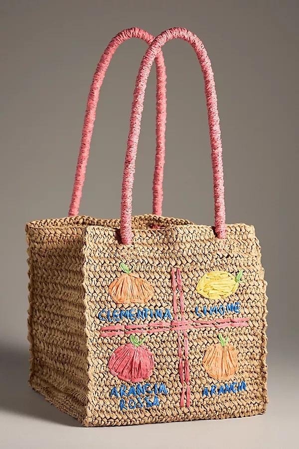 Raffia Fruit Tote - Image 0
