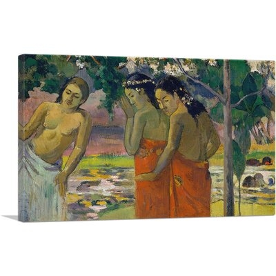 ARTCANVAS Three Tahitian Women 1896 Canvas Art Print By Paul Gauguin_Rectangle - Image 0
