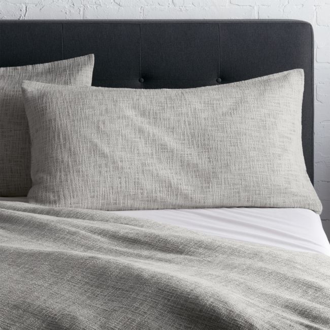Lindstrom Cotton Grey King Sham - Image 0