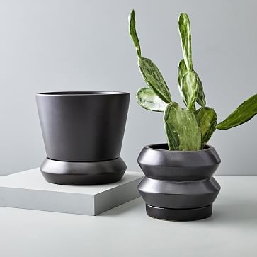 Totem Tabletop Planters, Black, Small - Image 1